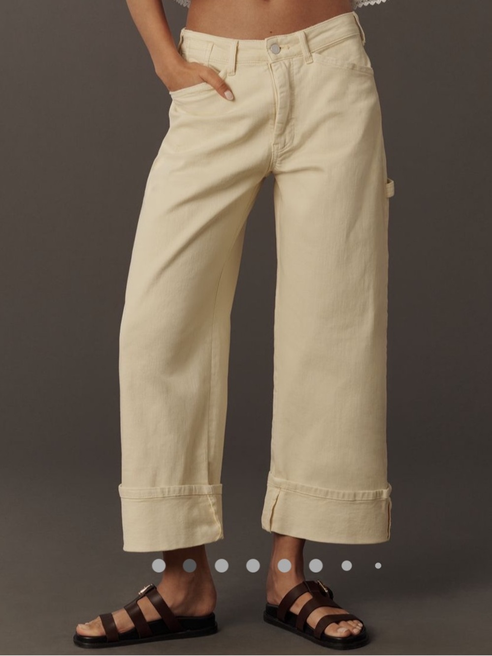 Anthropologie Carpenter Cuffed Barrel Jeans